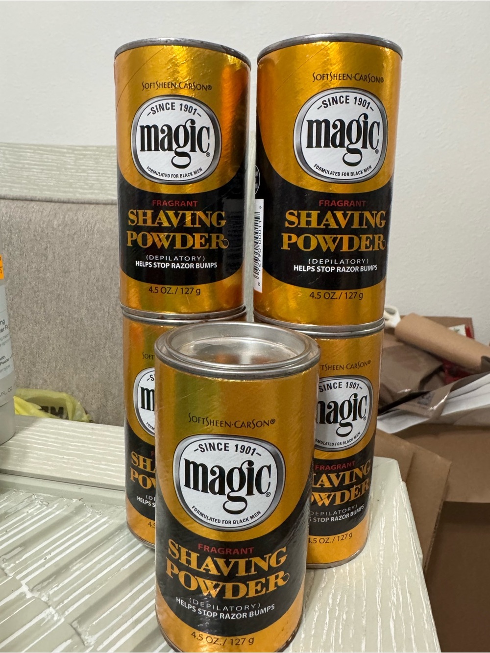5 Magic Fragrant Shaving Powder  - Gold